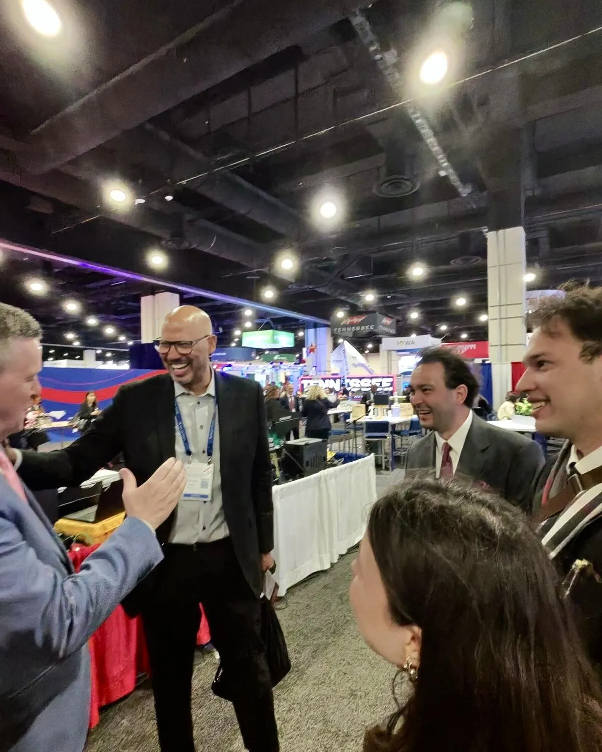 On the Summit floor with Howard Wright and U.S. representatives from Istanbul.