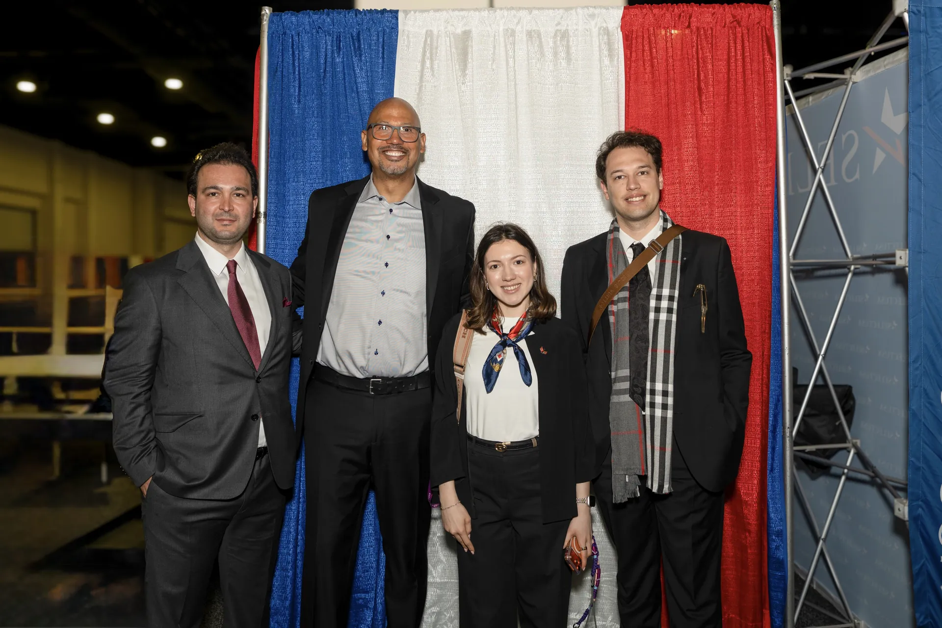 Howard Wright with RealWorks Founder & CEO Emre Yücel, CMO Fulya Savova, and Medical AI & Data Lead Dora Bayraktar, M.D.